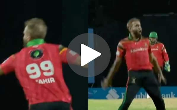 [Watch] Imran Tahir Brings Out Cristiano Ronaldo's Signature 'Siuuu' In CPL 2024